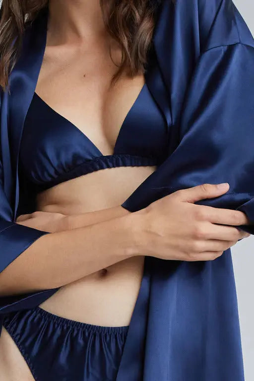 Silk Bra 'Jaya' Blues TEYA