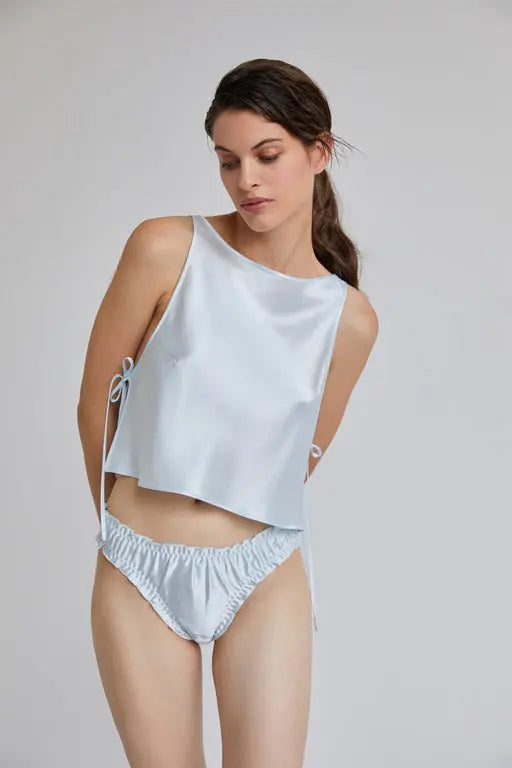 Silk Briefs 'Lelya' Blues TEYA