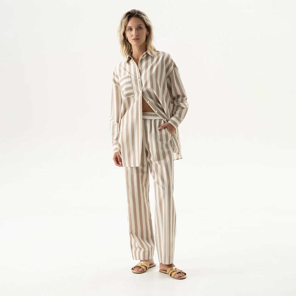 Silk Cotton Pants Oat Milk NOKAYA