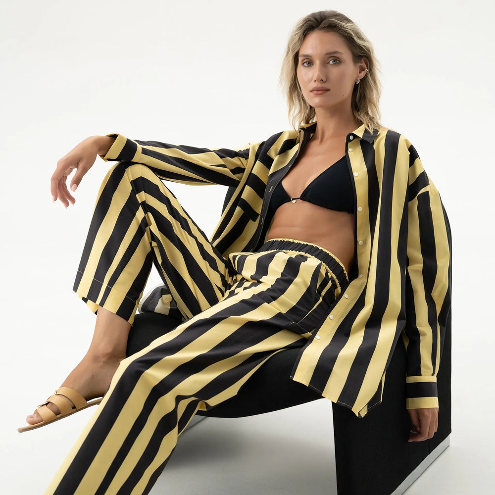 Silk Cotton Pants Panna Cotta NOKAYA