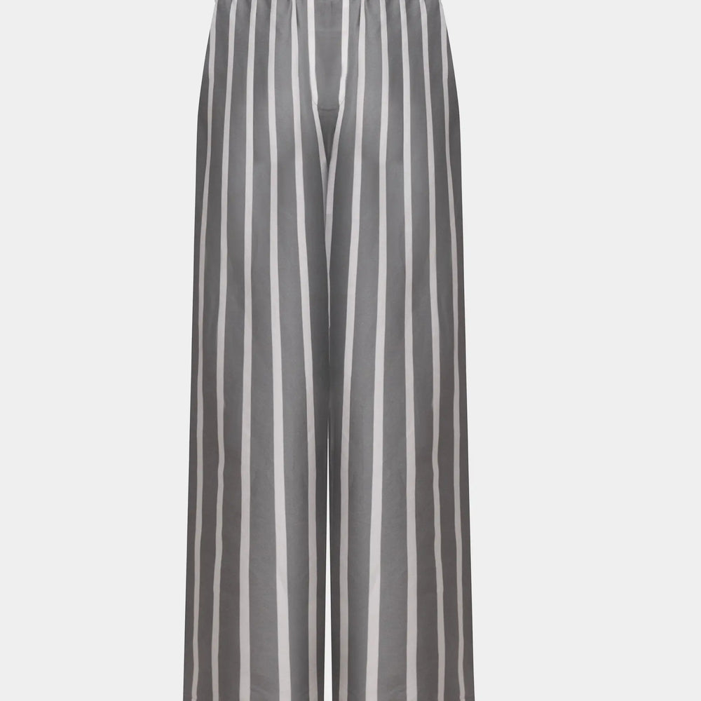 Silk Cotton Pants Quiet Gray NOKAYA