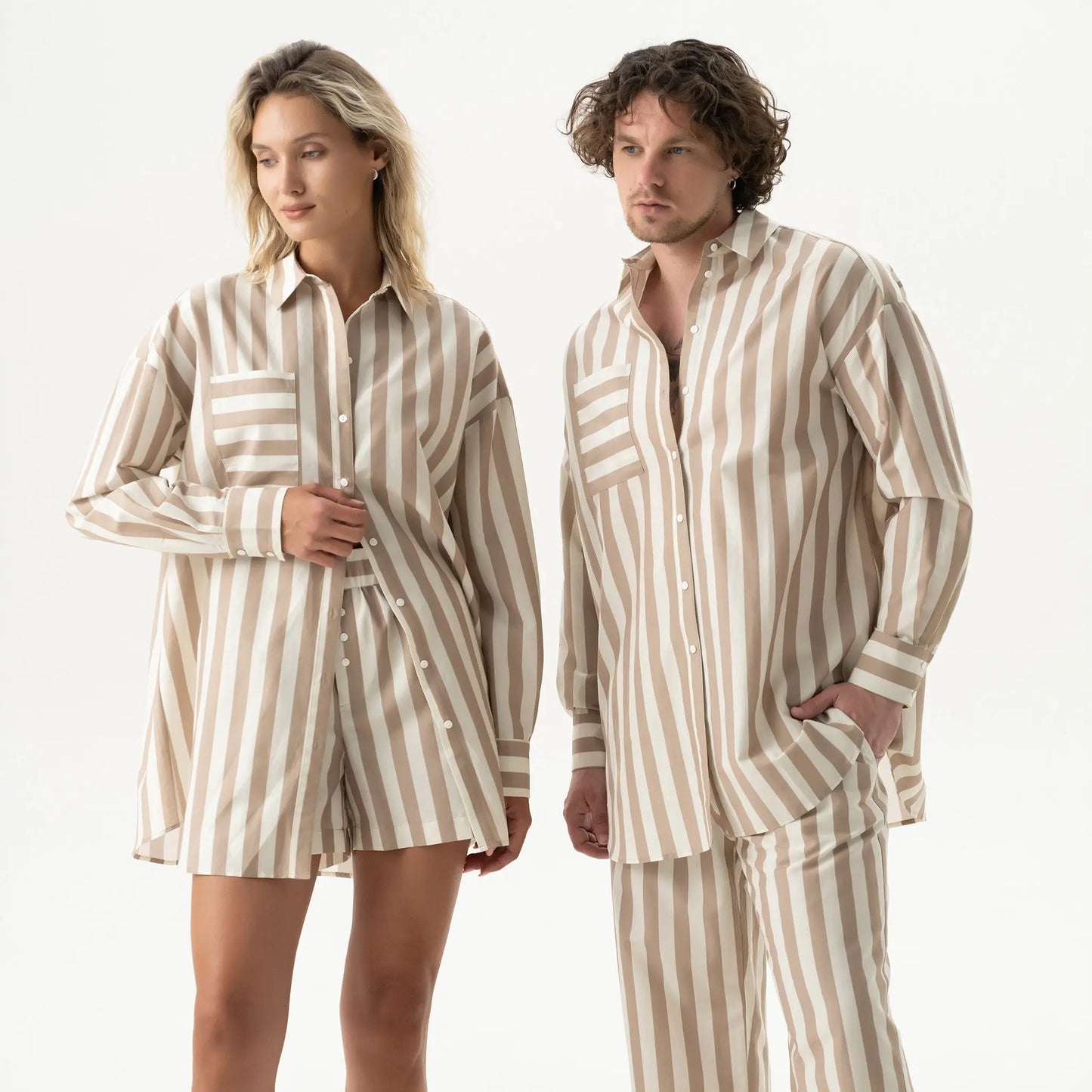 Silk Cotton Shirt Oat Milk NOKAYA