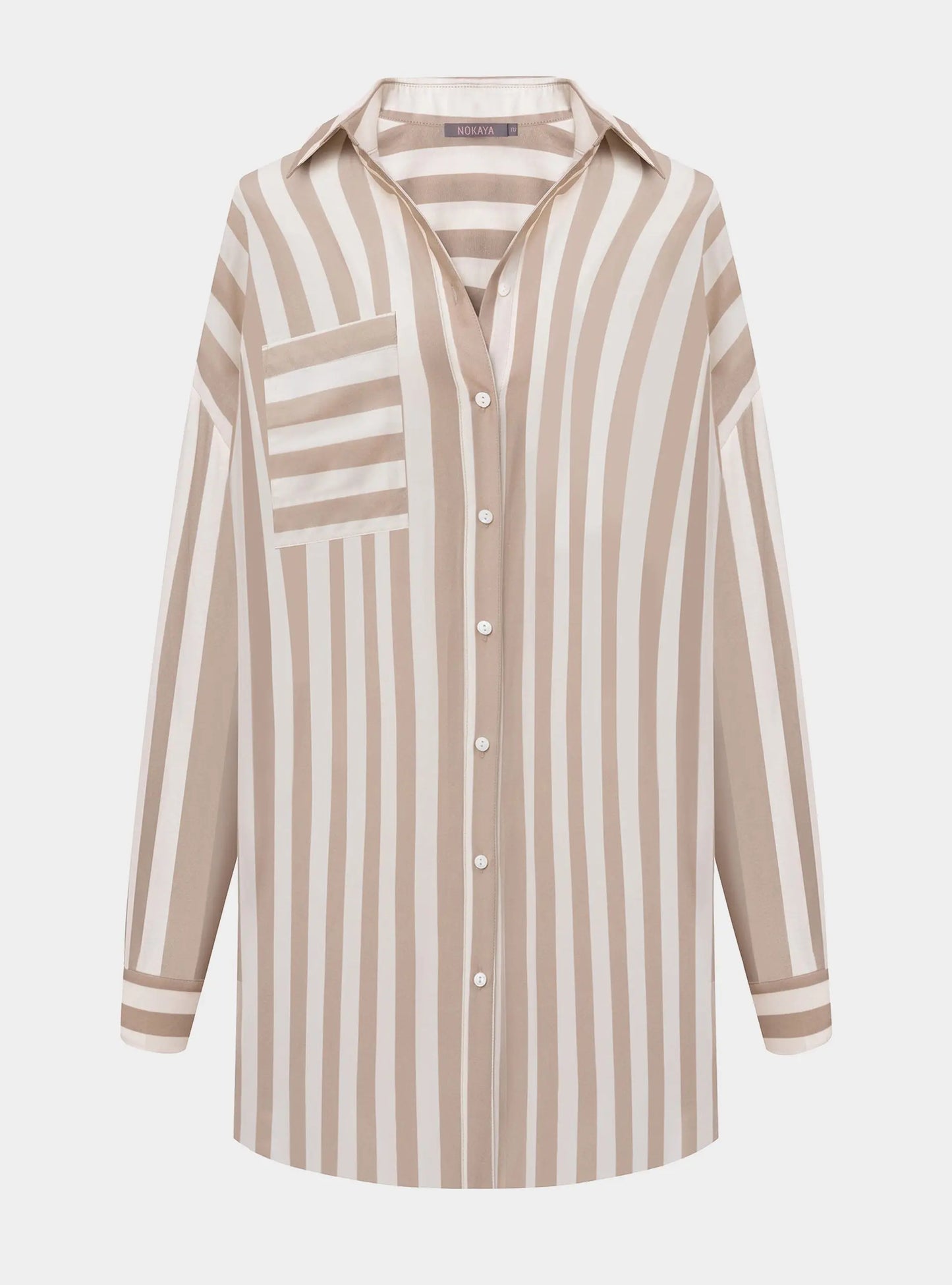 Silk Cotton Shirt Oat Milk NOKAYA