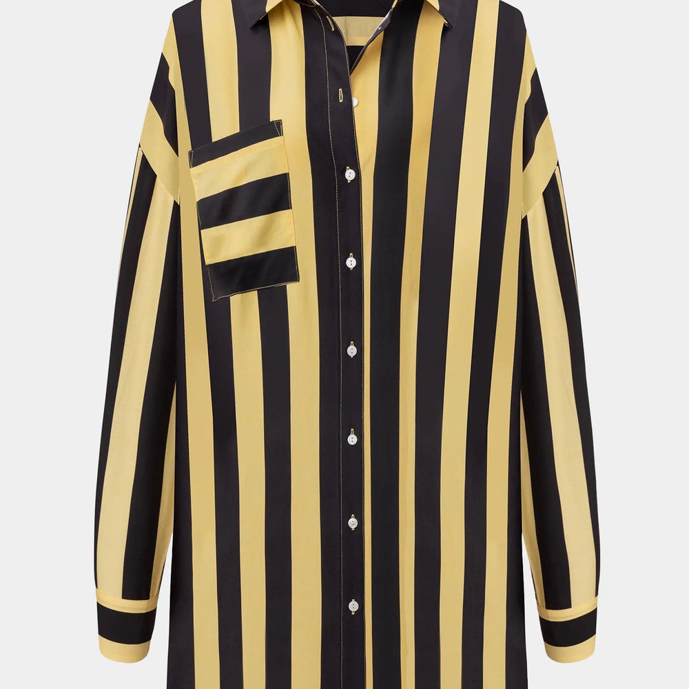 Silk Cotton Shirt Panna Cotta NOKAYA