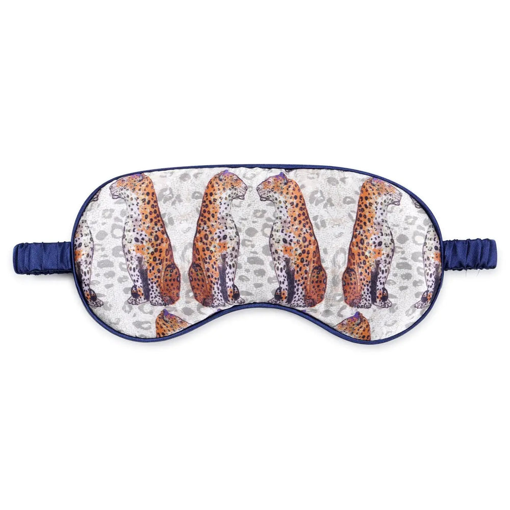Silk Eye Mask / "Little Leopards" Jessica Russell Flint