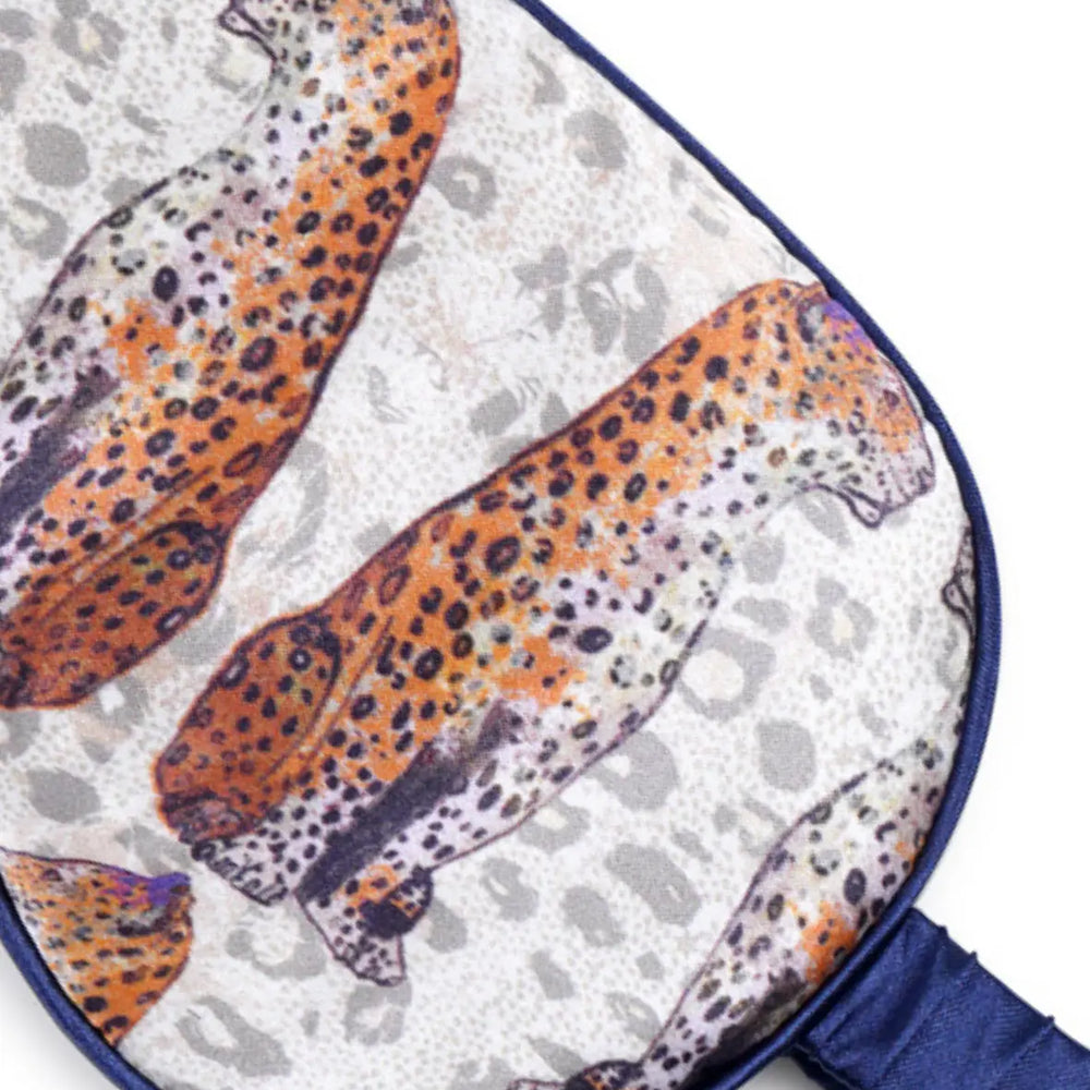 Silk Eye Mask / "Little Leopards" Jessica Russell Flint