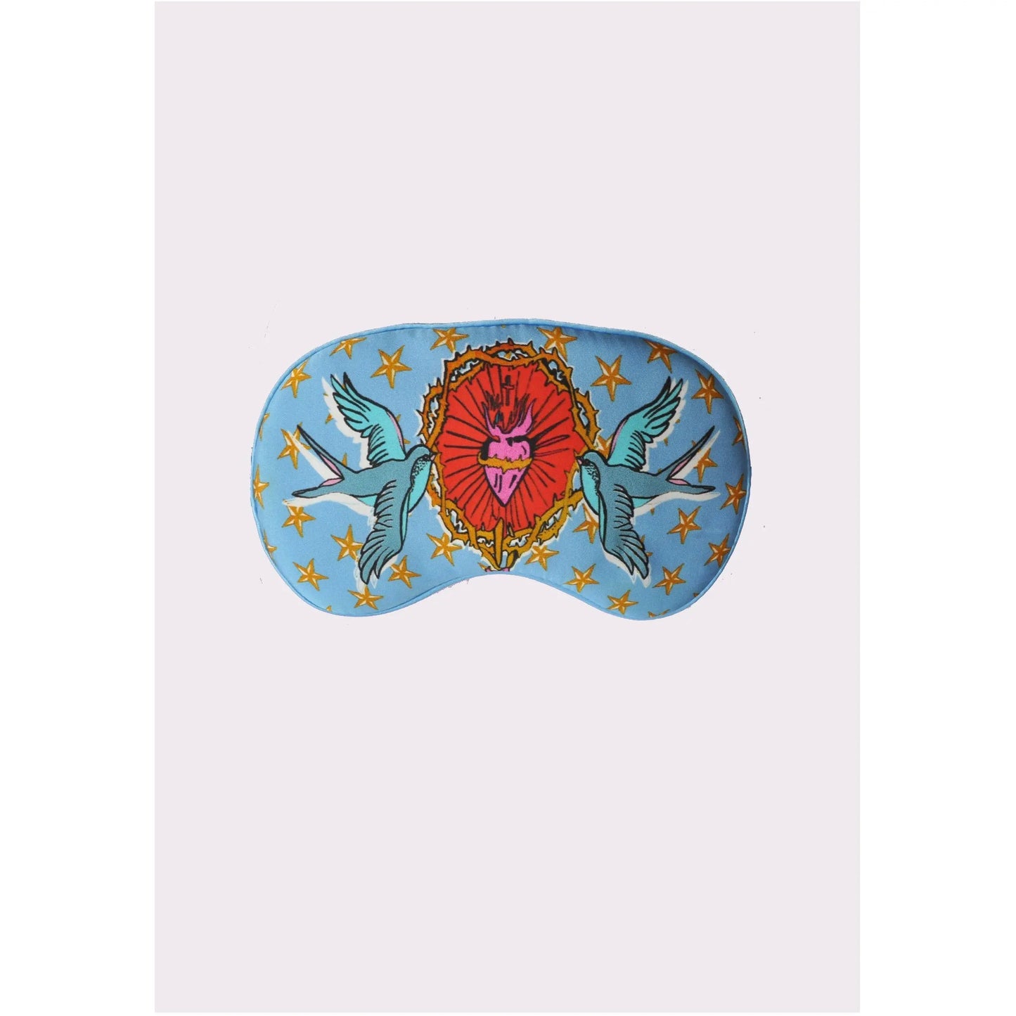 Silk Eye Mask ''Lucy & the Swallows'' Jessica Russell Flint