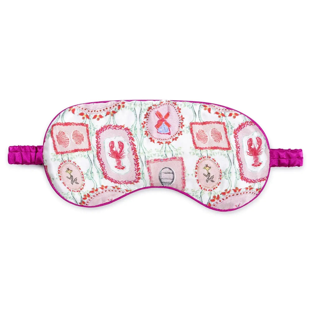 Silk Eye Mask / "The Hamptons" Jessica Russell Flint