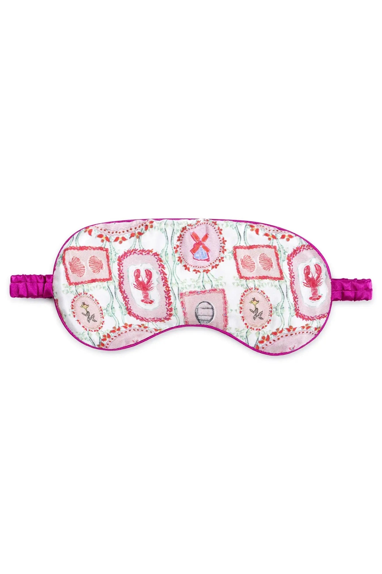 Silk Eye Mask / "The Hamptons" Jessica Russell Flint