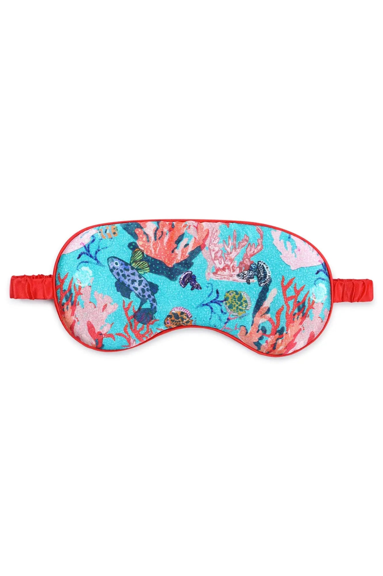 Silk Eye Mask / "Underwater Coral" Jessica Russell Flint