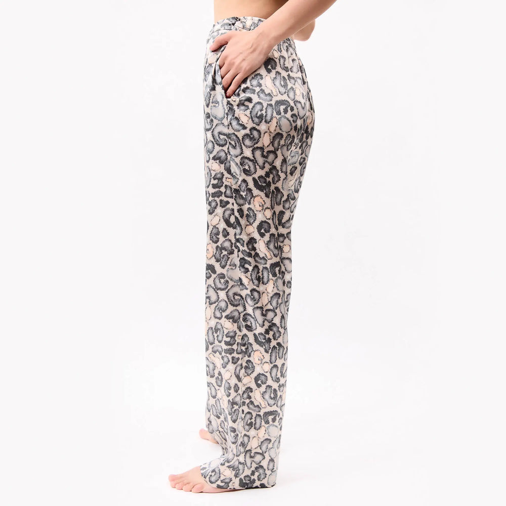 Silk Pants Animal Print NOKAYA