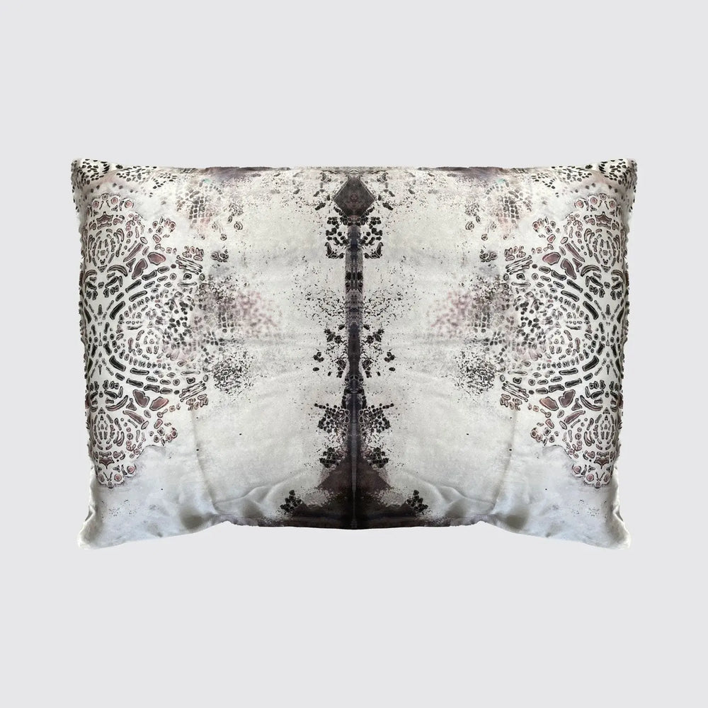 Silk Pillowcase - Burano Purple Grey Long Studio Design