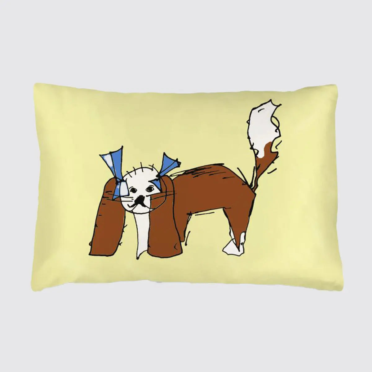 Silk Pillowcase For Children - Charlie With Bows Long Studio Design