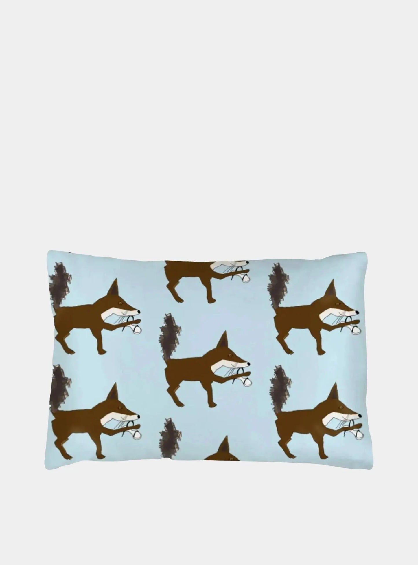 Silk Pillowcase For Children - Foxy The Fox Long Studio Design
