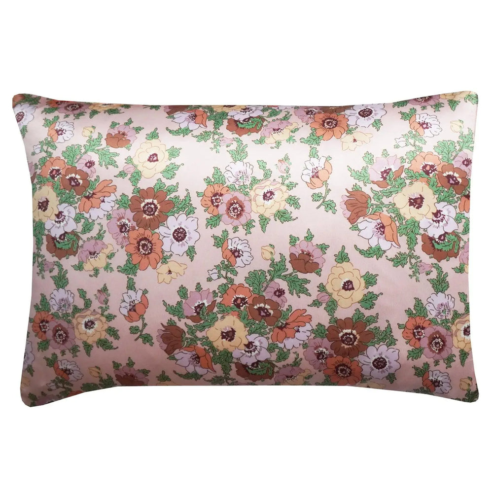 Silk Pillowcase Made With Liberty Fabric MADELEINE PINK Coco & Wolf