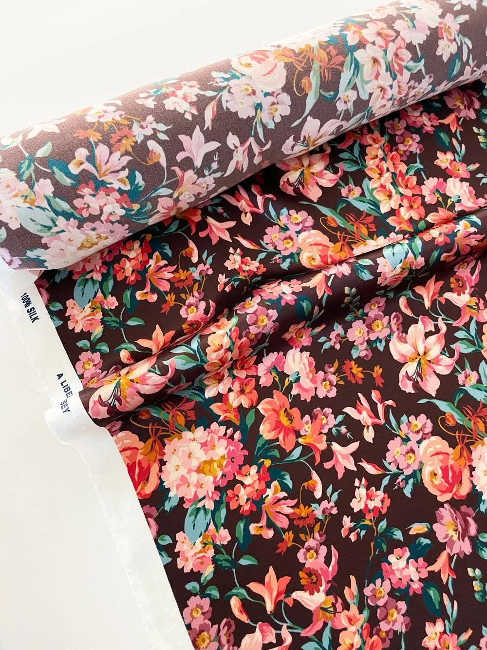 Silk Pillowcase Made With Liberty Fabric MONTAGUE MEWS RED Coco & Wolf