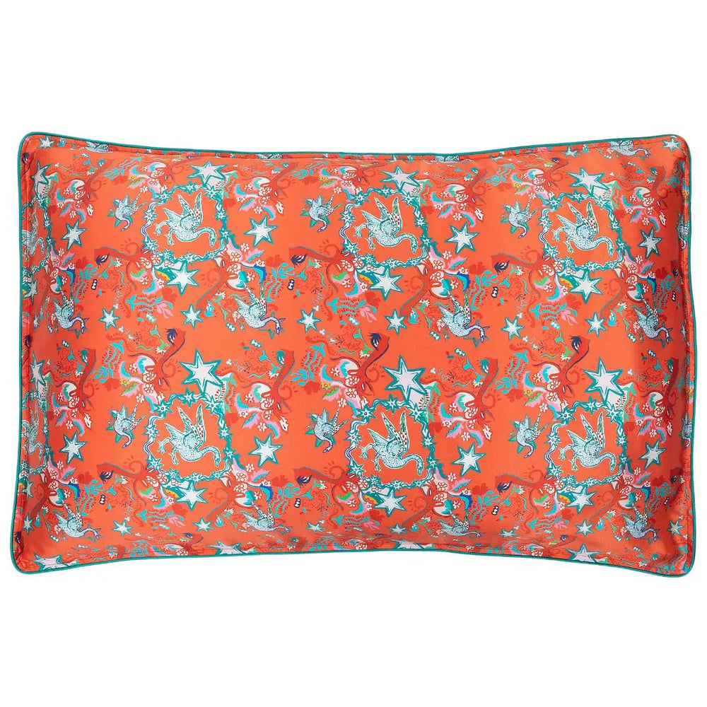 Silk Pillowcase / "Golden Goose" Jessica Russell Flint