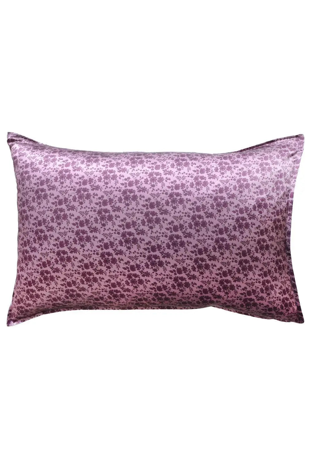 Silk Pillowcase made with Liberty Fabric CAPEL AUBERGINE Coco & Wolf