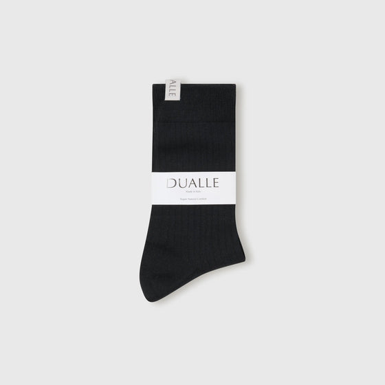 Silk Ribbed Socks Dualle