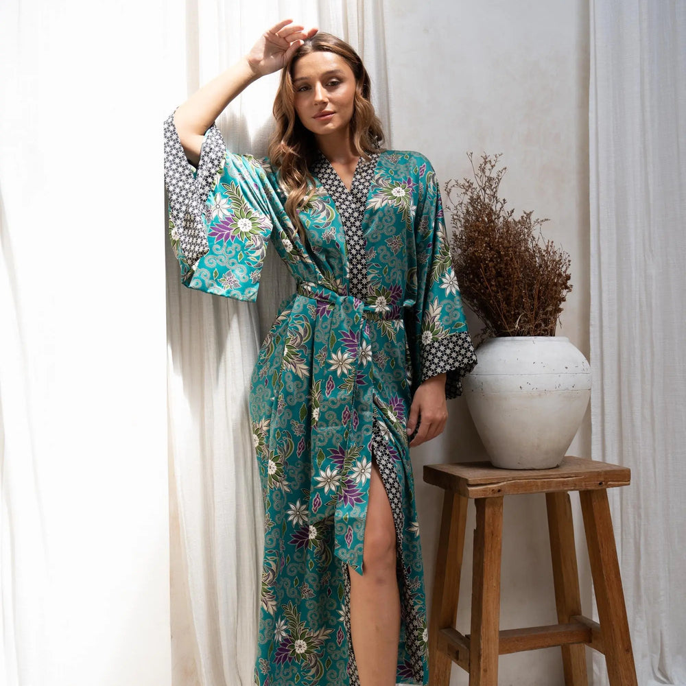 Silk Satin Goddess Kimono Robe SUKARA