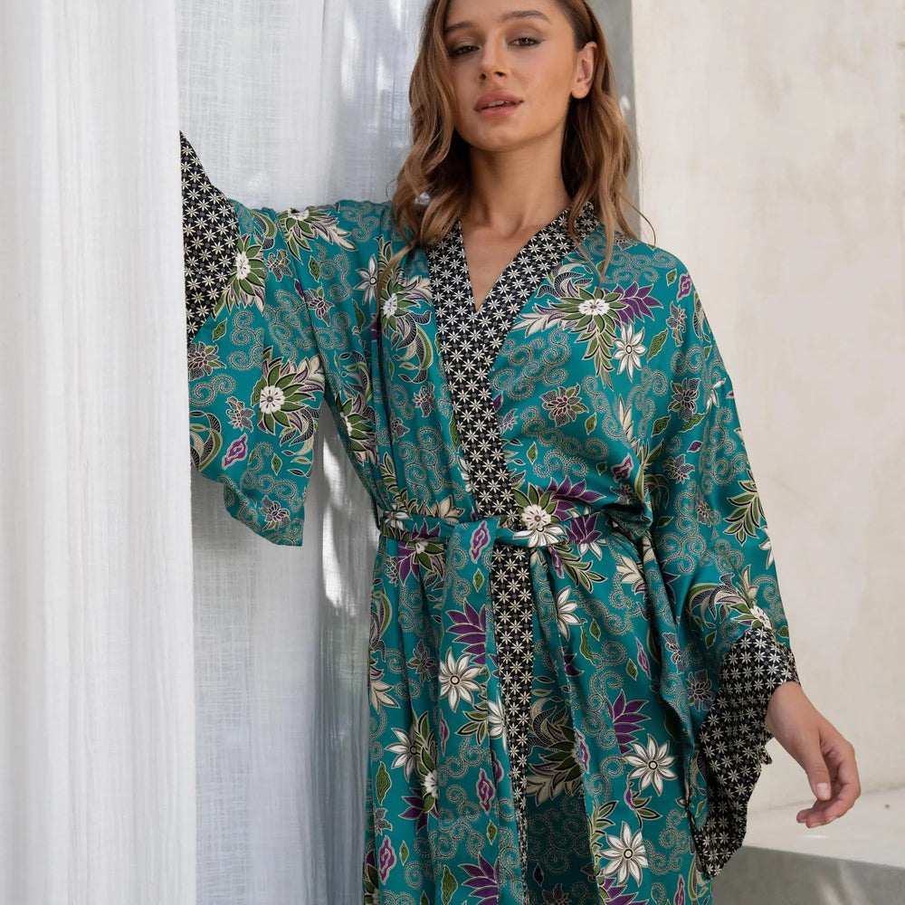 Silk Satin Goddess Kimono Robe SUKARA