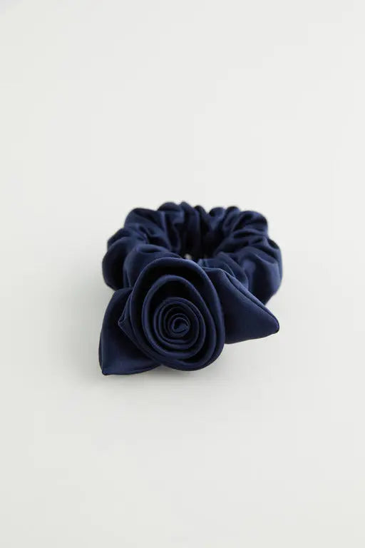 Silk Scrunchie 'Rosie-Blues' TEYA