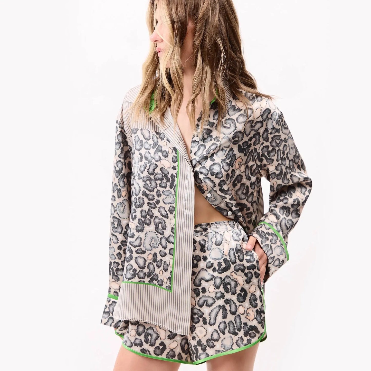 Silk Shirt Animal Print NOKAYA