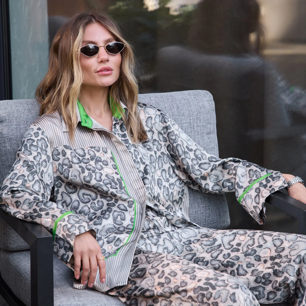 Silk Shirt Animal Print NOKAYA