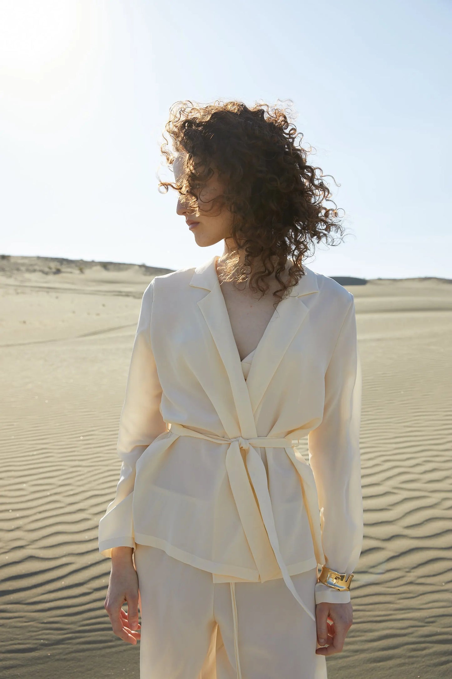 Silk Shirt 'Moon-Halo' TEYA