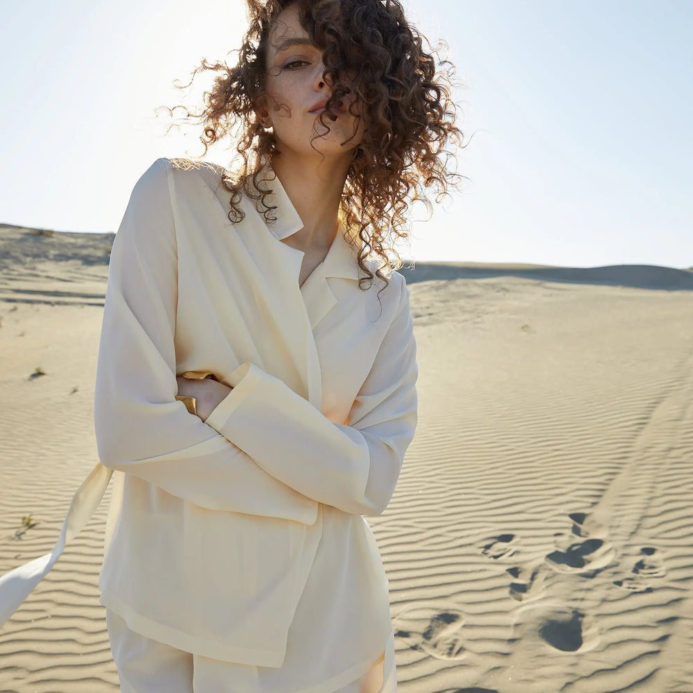 Silk Shirt 'Moon-Halo' TEYA