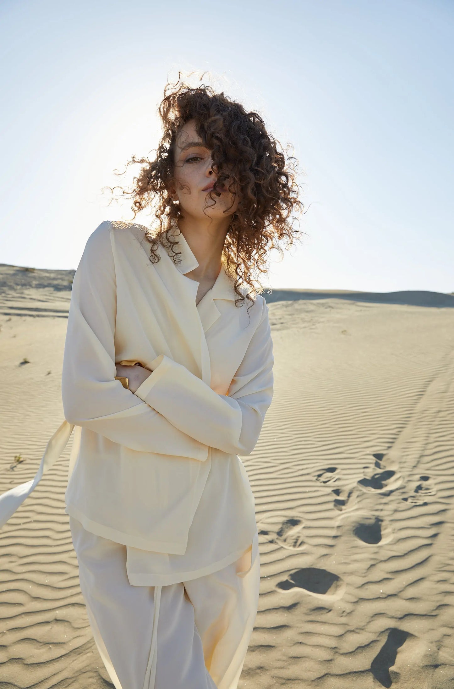 Silk Shirt 'Moon-Halo' TEYA
