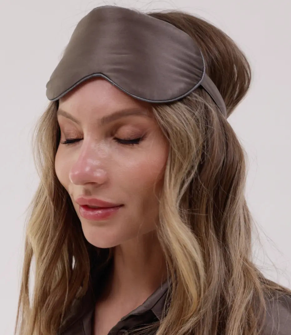 Silk Sleep Mask Future Brown NOKAYA