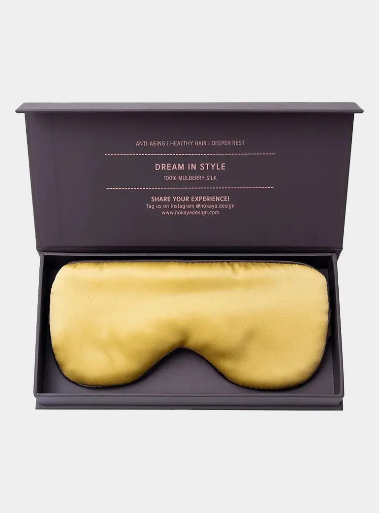 Silk Sleep Mask Panna Cotta NOKAYA