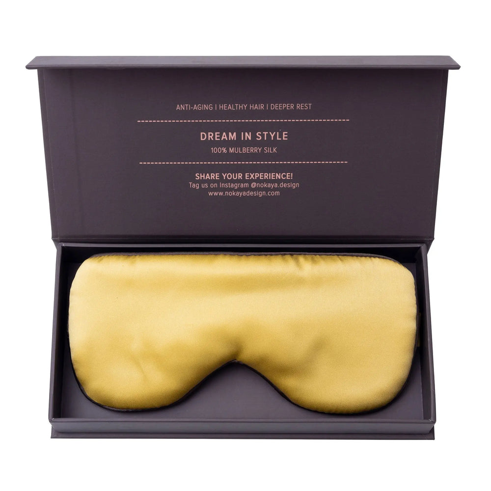 Silk Sleep Mask Panna Cotta NOKAYA