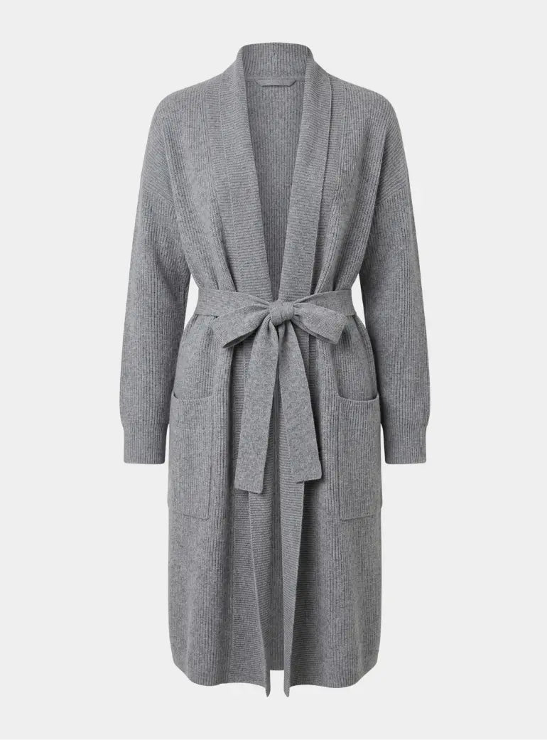 Silver Grey Pure Cashmere Robe MAMU Dream