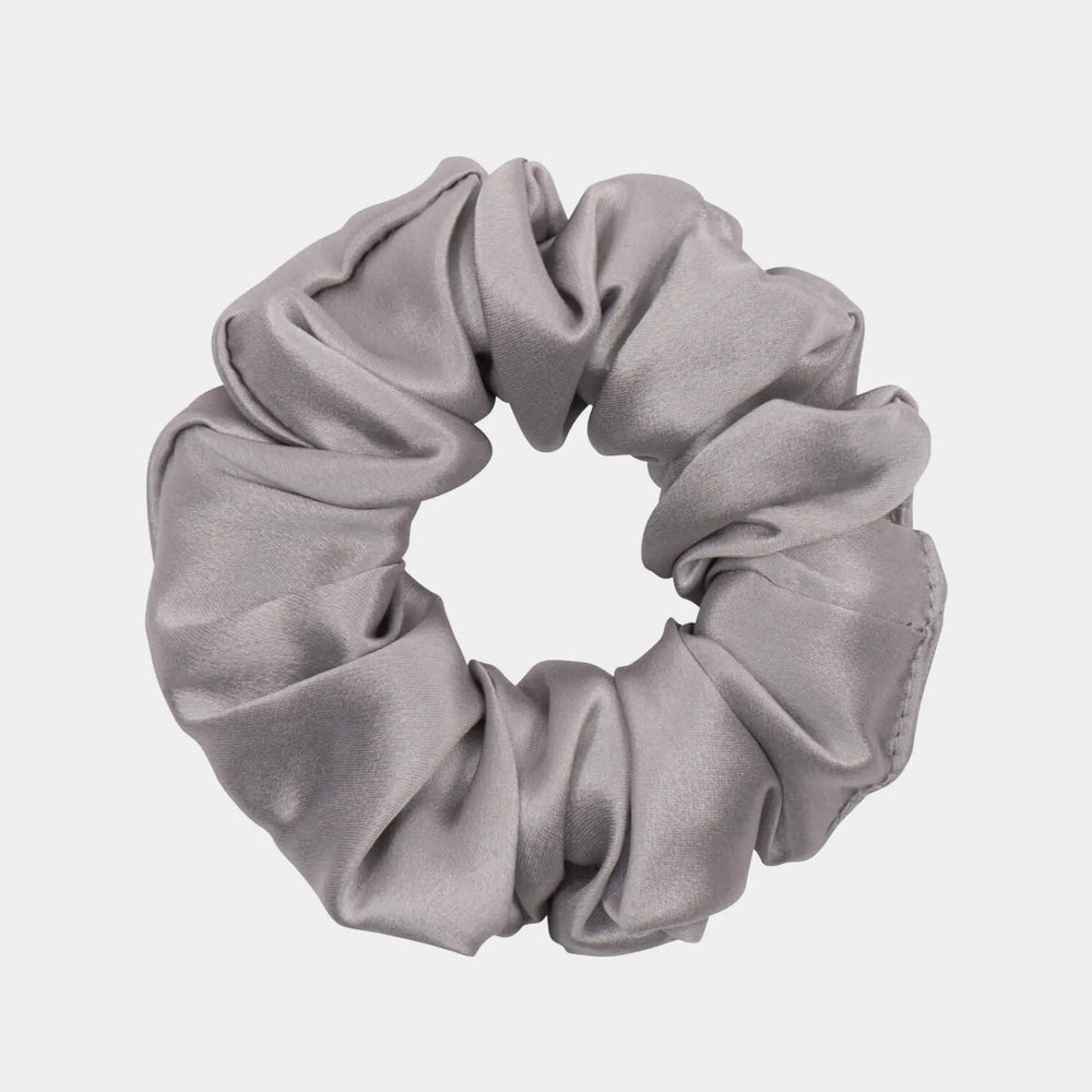 Silver Silk Scrunchie - Regular DREAMSILK