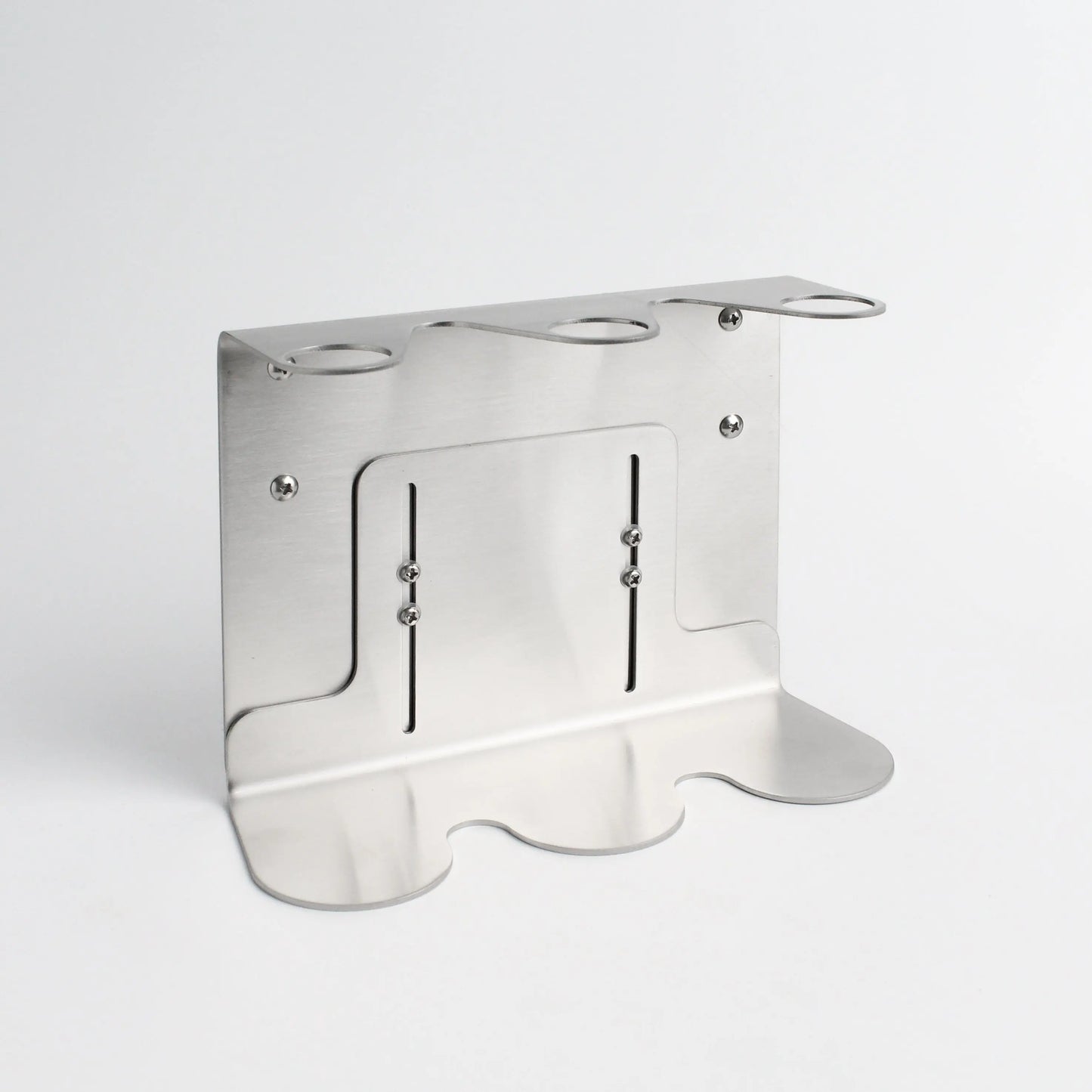 Silver Wall Bracket & Frosted White Glass Dispenser Set Namie Home