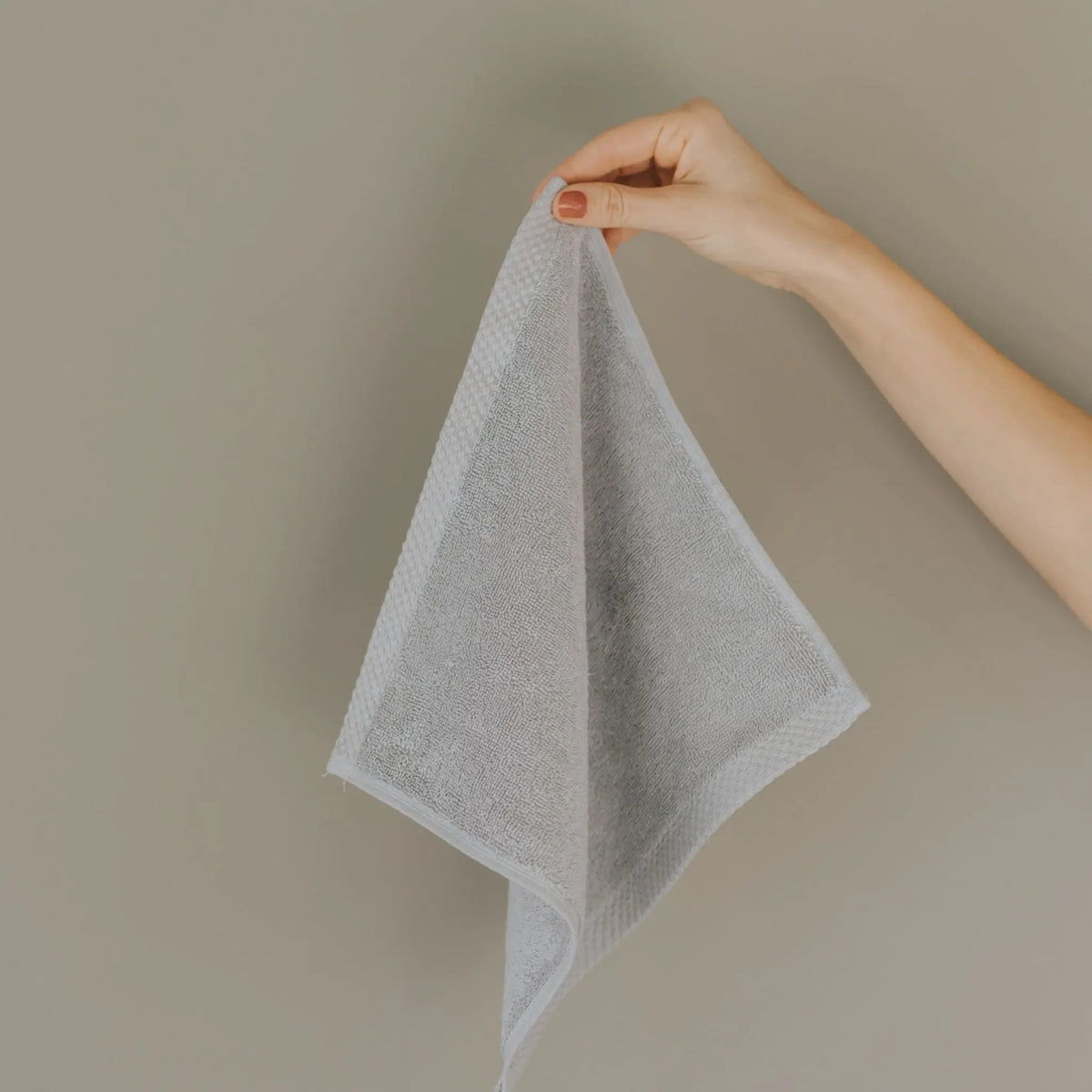 Silver grey Luxus face towel Torres Novas UK