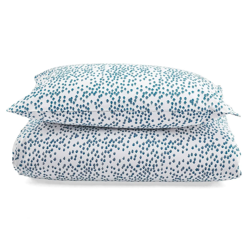 Single Organic Cotton Bedding Set - Nordic Forest Avery Row