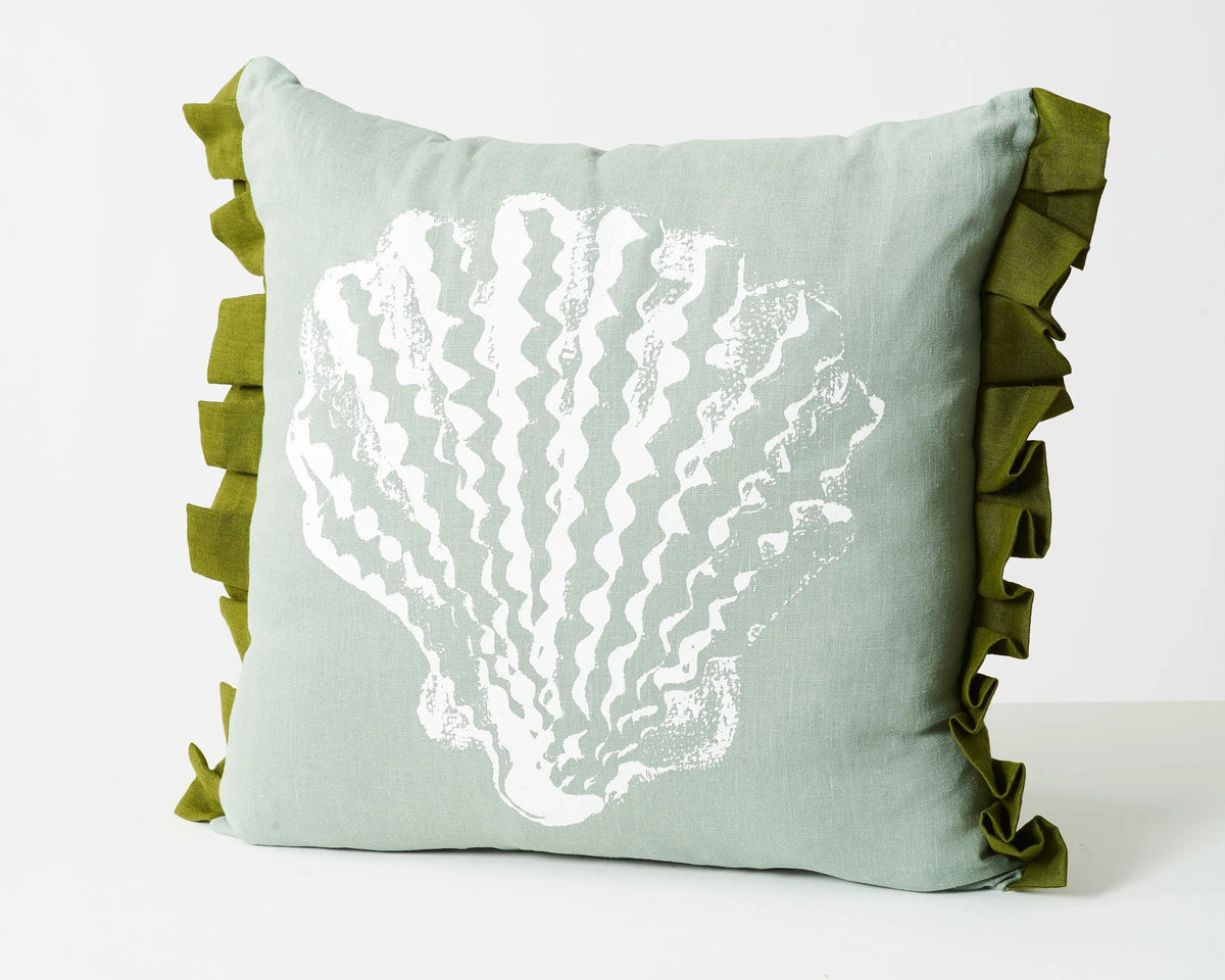 Single Pilgrim Cushion | Aqua Stoff Studios