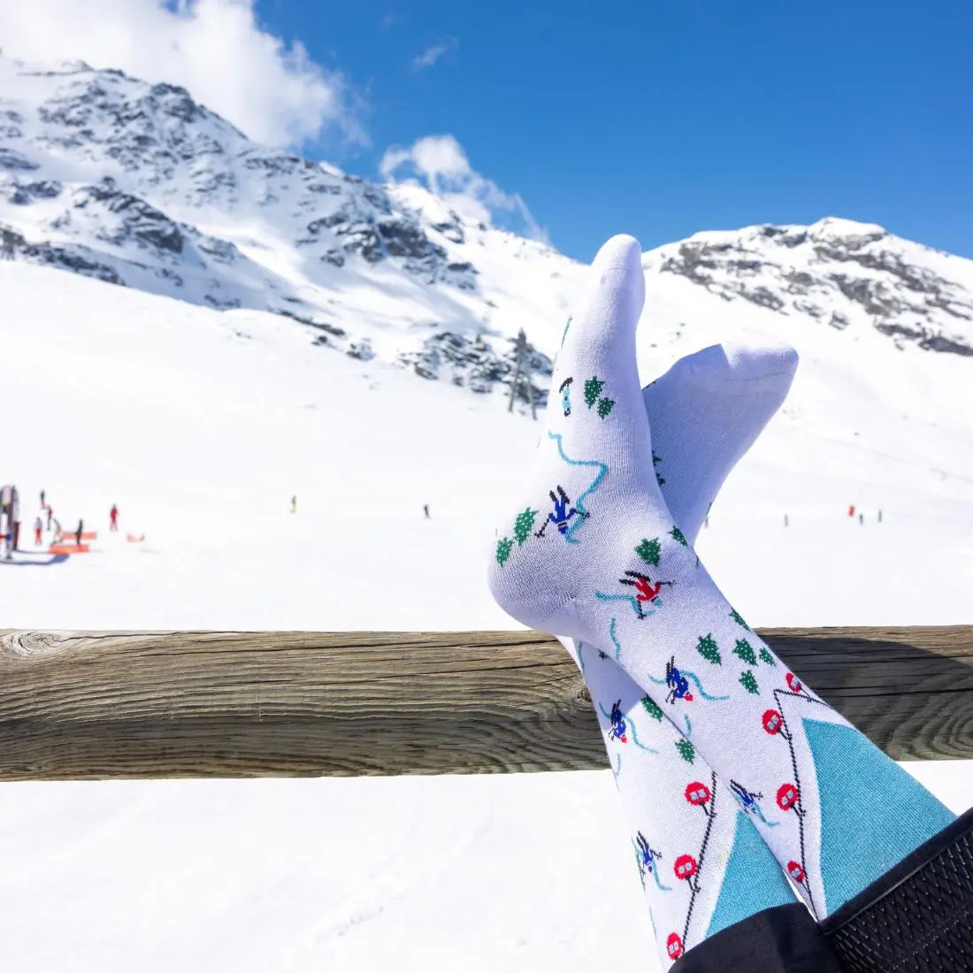 Ski Slope Bamboo Socks Swole Panda