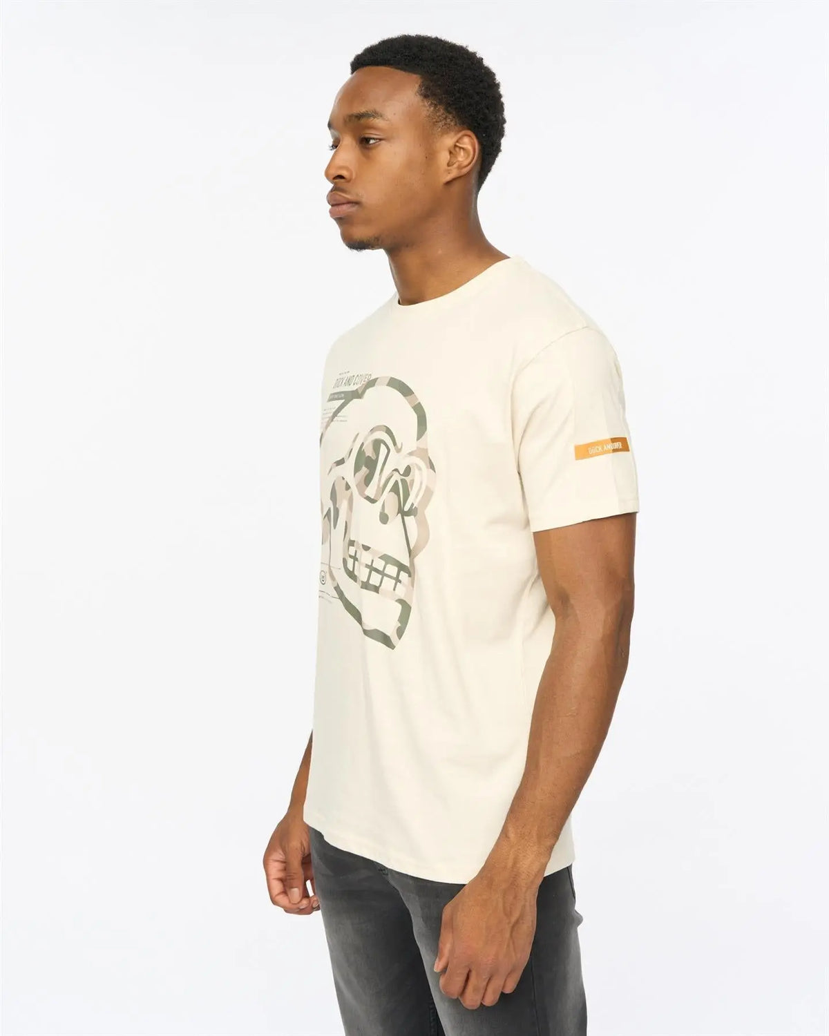 Skullmatic T-Shirt Off White Duck and Cover