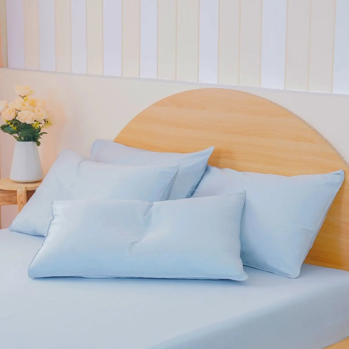 Sky Blue Ackly Bamboo Bedding SHEET STORY