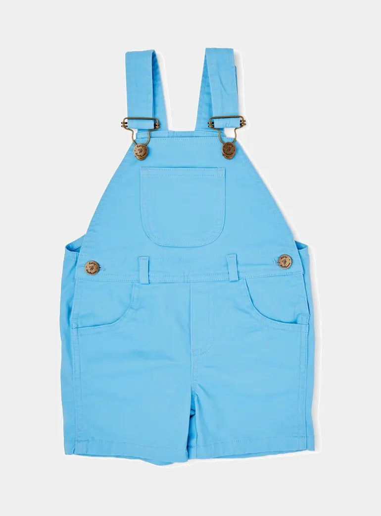 Sky Blue Shorts Dotty Dungarees