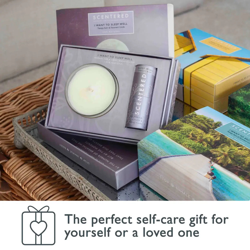 Sleep Well Balm And Candle Set Scentered