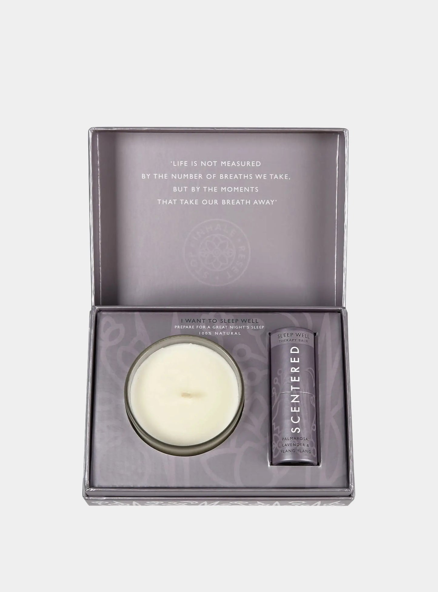 Sleep Well Balm And Candle Set Scentered