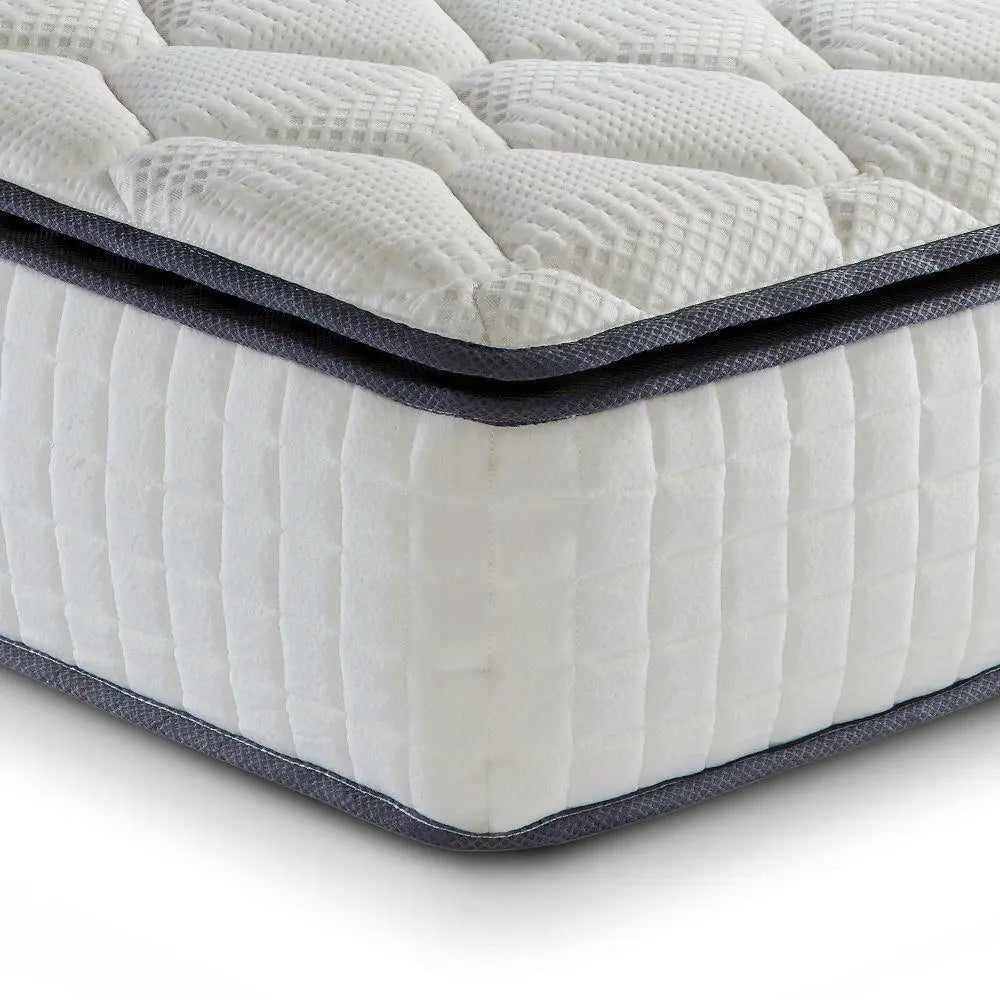 SleepSoul Bliss 800 Pocket Spring and Memory Foam Pillowtop Mattress Happy Beds