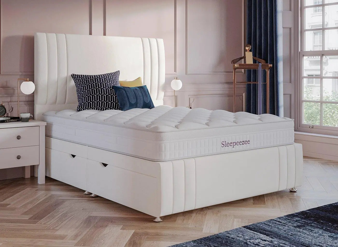Sleepeezee Novara Ottoman Divan Bed Base - Cream Dreams