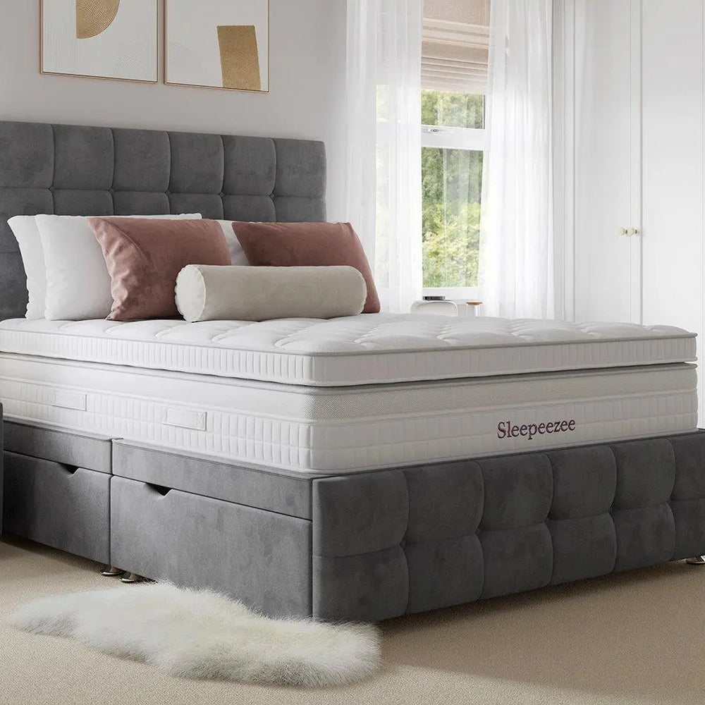 Sleepeezee Pompeii Ottoman Divan Bed Base - Grey Dreams