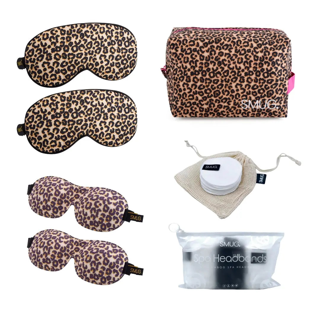 Sleepover Set, Leopard Print SMUG